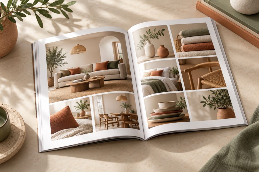 Katalog baskı için temsili görsel örnek