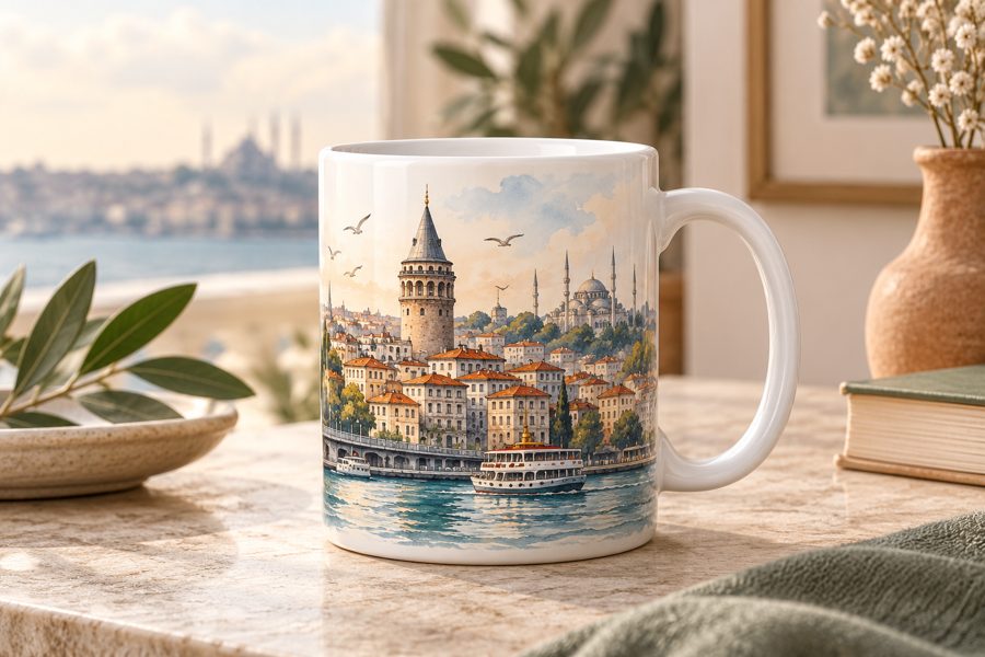Kupa baskı için temsili görsel örnek
